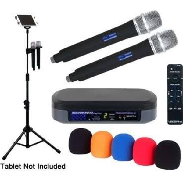 Vocopro VocoPro TABLETOKE2MC Digital Karaoke Mixer with Wireless Mics